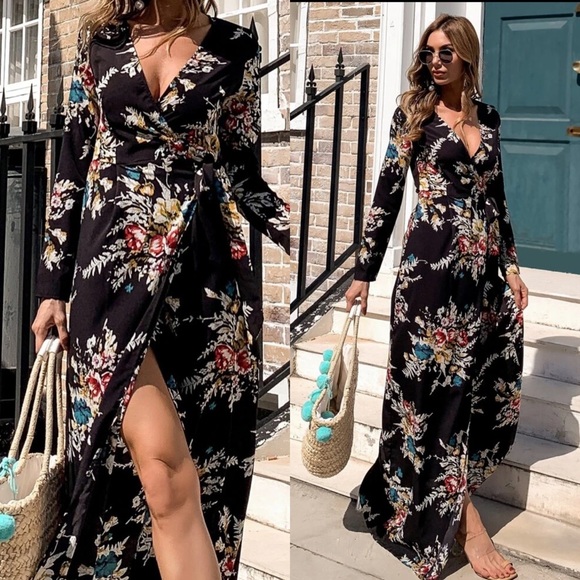 Floral Print Maxi Dress - Picture 3 of 3